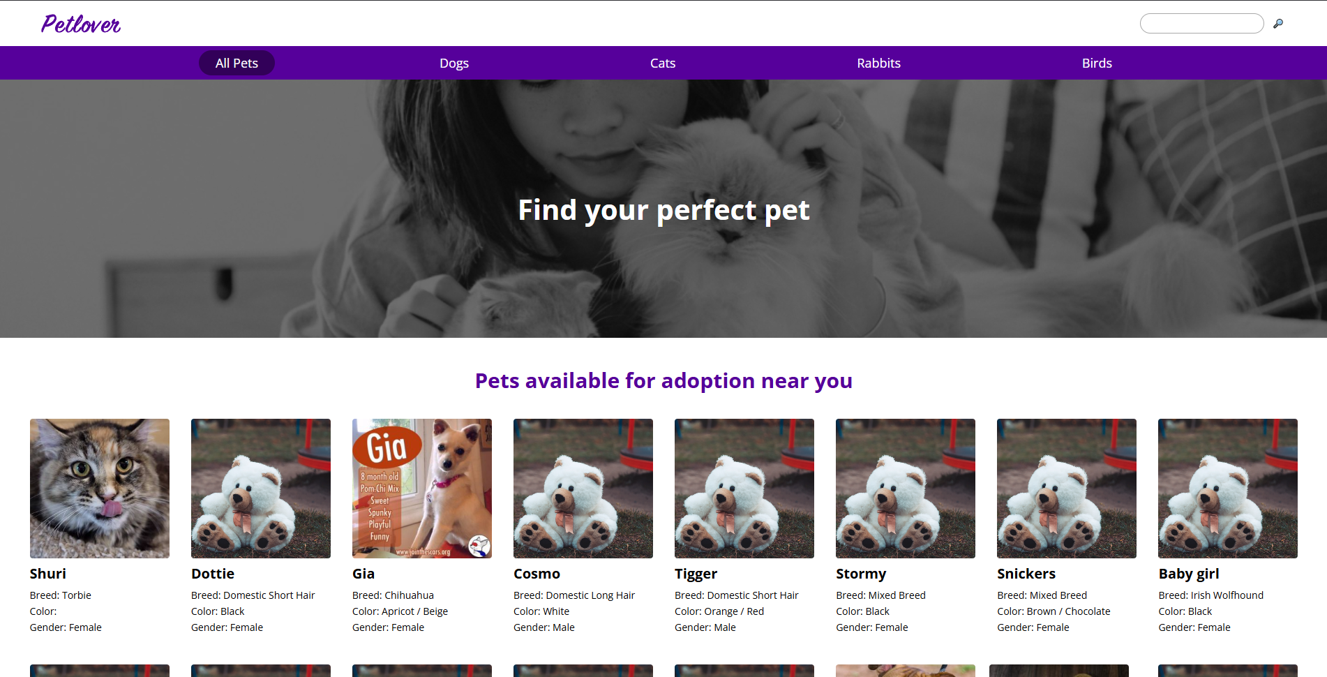 Pet Adoption Project